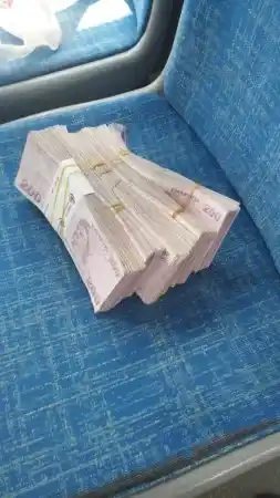 100 bin TL'yi halk otobüsünde unuttu