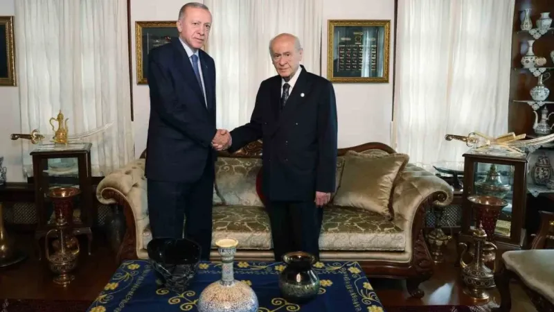 Cumhurbaşkanı Erdoğan, MHP Lideri Bahçeli’yi ziyaret etti