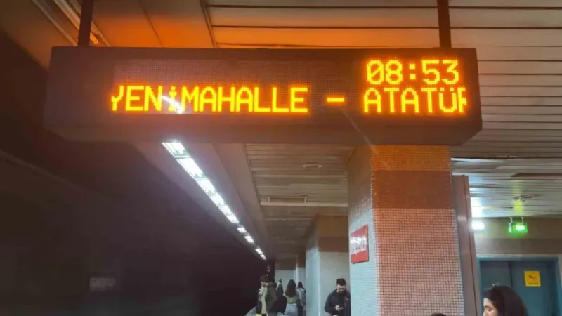 Ankara’da sağanak nedeniyle bazı metro istasyonları hizmet dışı kaldı