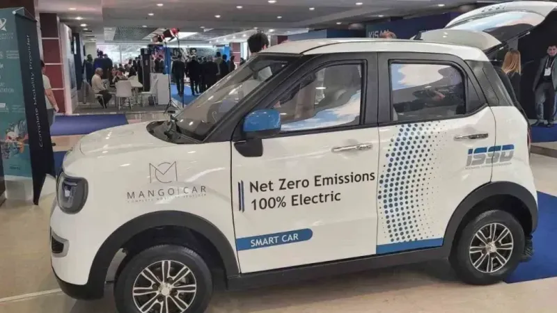 Yüzde yüz yerli ve elektrikli mini araç “Mango Car” Ankara’da tanıtıldı