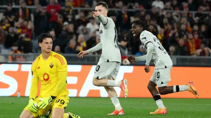 Bayer Leverkusen'i Roma da durduramadı