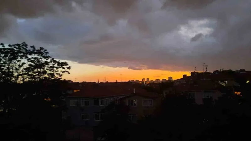Fatih’te gün batımı kartpostallık görüntüler oluşturdu