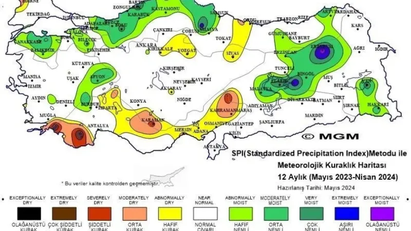 Ülkemizde 2024 yılı Nisan ayında son 53 yılın sıcaklık rekoru kırıldı