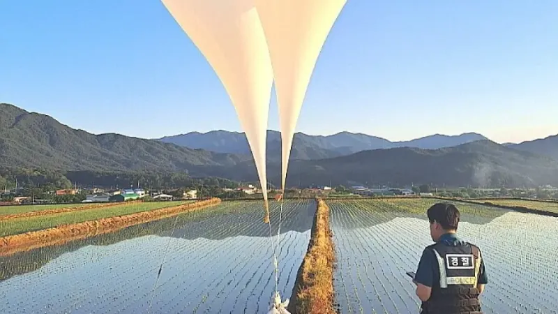 Kuzey Kore’den Güney Kore’ye çöp taşıyan 600 balon daha