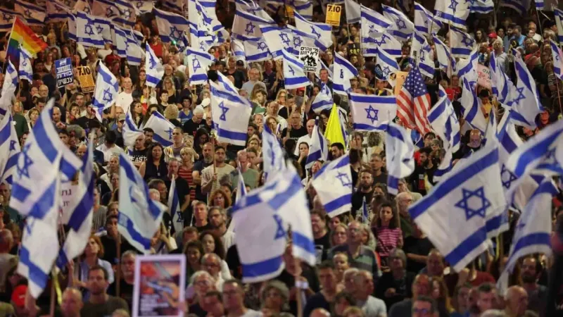 Tel Aviv’de 120 bin kişilik hükümet karşıtı protesto