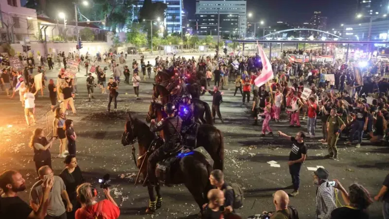 Tel Aviv’de 120 bin kişilik hükümet karşıtı protesto
