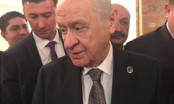Bahçeli: İstinaf yolu açıkken felaket naraları atmak sahtekarlıktır