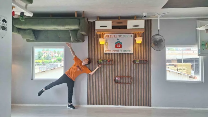 Trabzon’daki ‘Ters Ev’ Arap turistlerin ilgi odağı oldu