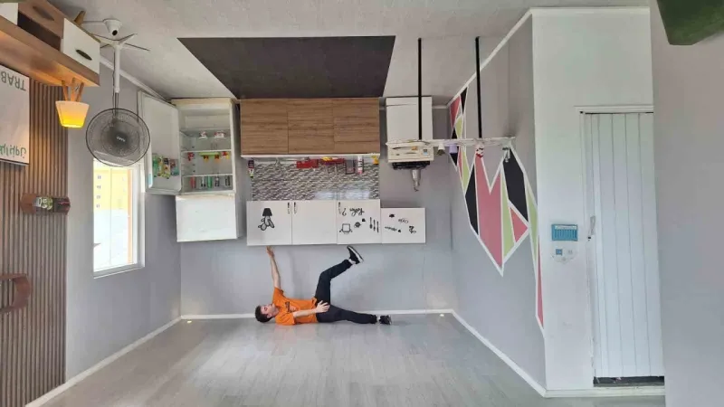 Trabzon’daki ‘Ters Ev’ Arap turistlerin ilgi odağı oldu