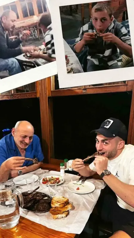 Barış Alper Yılmaz, yıllar sonra babasıyla aynı pozu verdi