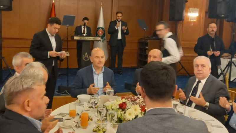 BAKAN SOYLU BULTÜRK'DE KONUŞTU