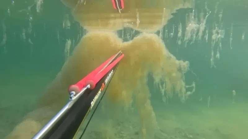 Büyükçekmece’de denizin dibinde korkutan müsilaj manzarası 