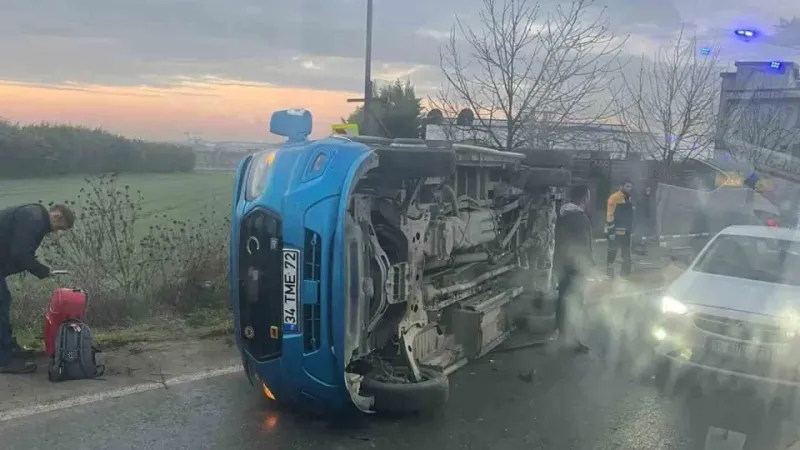 Silivri’de feci kaza: 10 kişi yaralandı