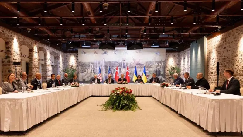 Türkiye -ABD-Ukrayna heyetleri arasındaki görüşme başladı