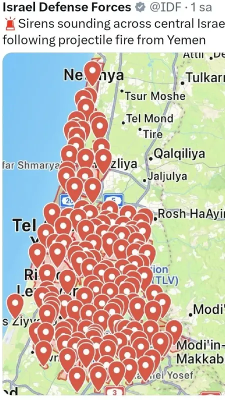 Yemen’den İsrail’e füze saldırısı yapıldı