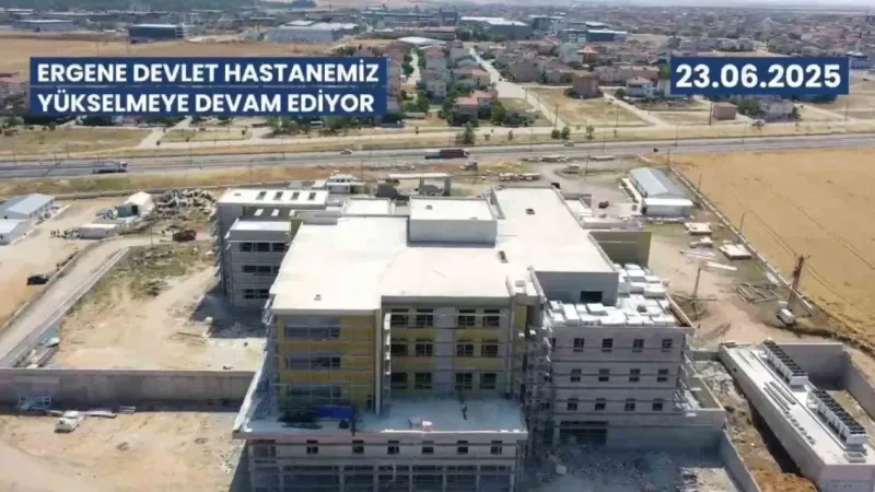 Özgür Özel 'çukur' dedi, yüzde 70’i tamamlanan hastane çıktı