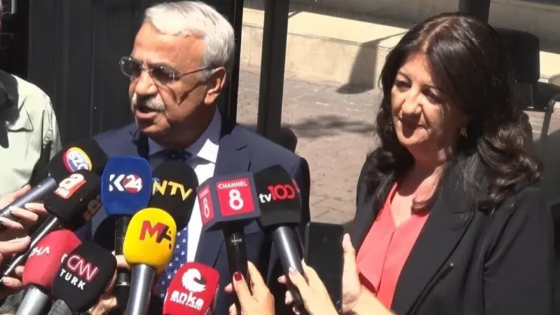 İmralı heyeti, Cumhurbaşkanı Erdoğan ile görüşme öncesinde açıklamalarda bulundu