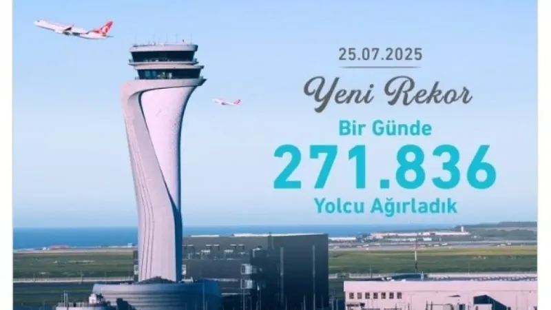 İGA İstanbul Havalimanı’nda yolcu rekoru kırıldı