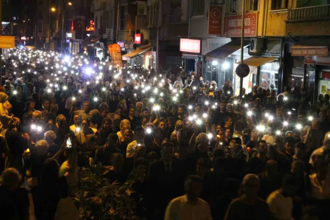 Trabzon'da Sinem Topaloğlu için sessiz yürüyüş 