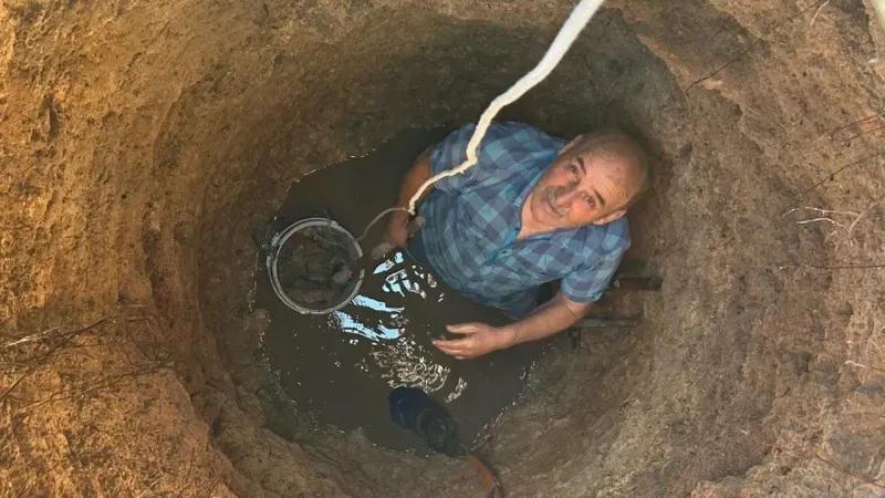 Konyalı çiftçi: 80 yıllık kuyumuzda ilk kez su bitti