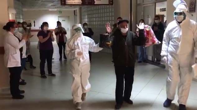 72 yaşındaki hasta korona virüsten taburcu oldu