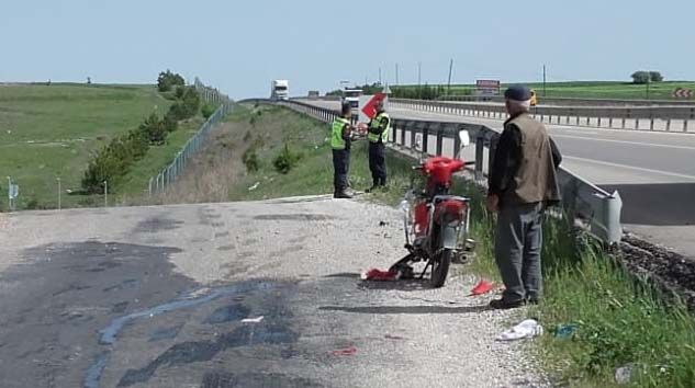 Afyonkarahisar’daki motosiklet kazasında Ali E. hayatını kaybetti