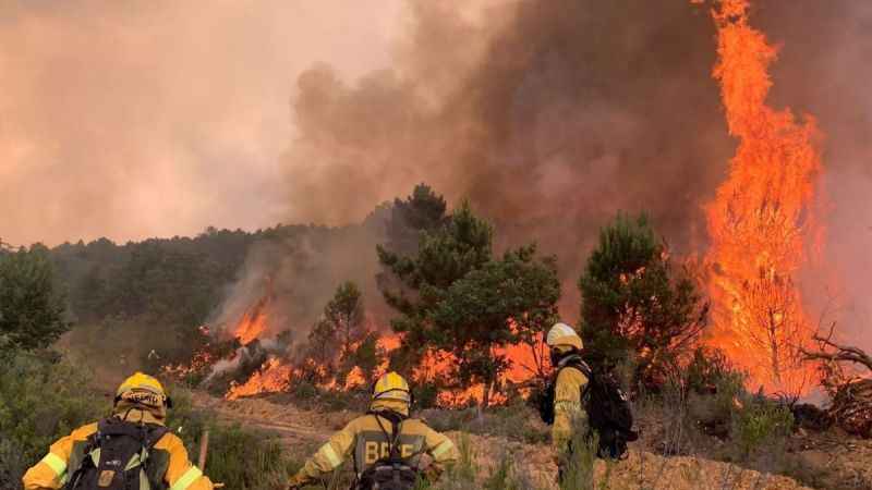 İspanya’da büyük orman yangını