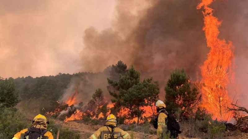 İspanya’da büyük orman yangını