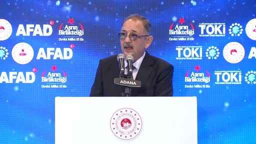 Bakan Özhaseki: “Biz 75 bin konuttan bahsediyoruz, muhalefet 25 konut teslim edemediniz diyor”