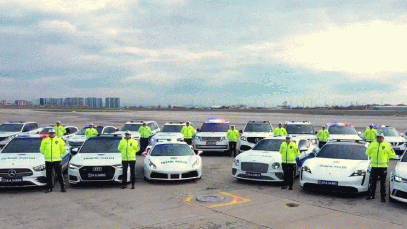 Milyonluk lüks araçlar emniyete tahsis edildi