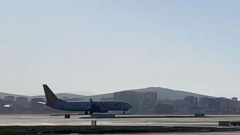 İkinci pistten ilk ticari uçuş