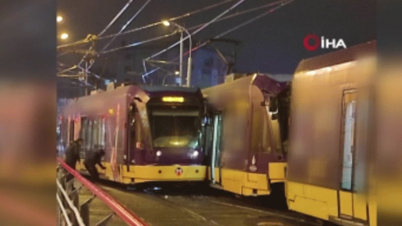 Güngören'de tramvay kazası