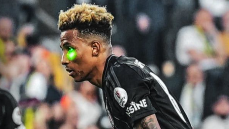 Gedson Fernandes’in gözüne lazer tutan taraftar spordan men cezası aldı