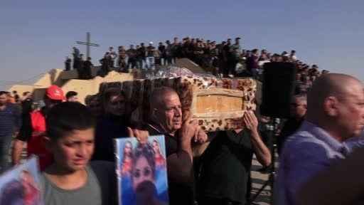 Musul’daki yangın faciasında ölen 114 kişi defnedildi