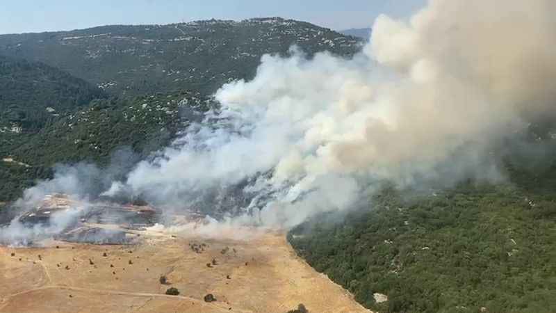Antalya Kaş'ta orman yangını başladı