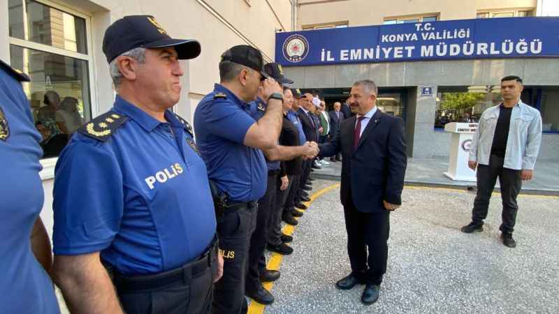 Ankara Emniyet Müdürlüğü görevine atanan Engin Dinç, Konya'ya veda etti