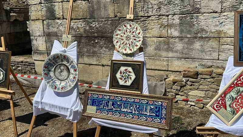 2 bin yıllık antik kentte ilk çini sergisi