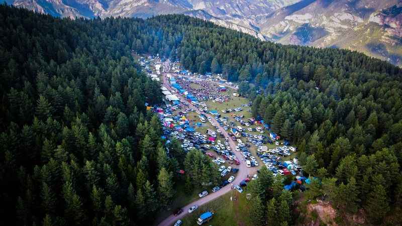 Gevrek Festivali havadan görüntülendi