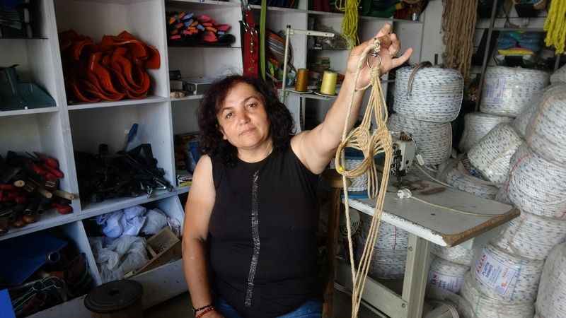 Kocasından öğrendiği meslekle 6 ülkeye ihracat yapıyor