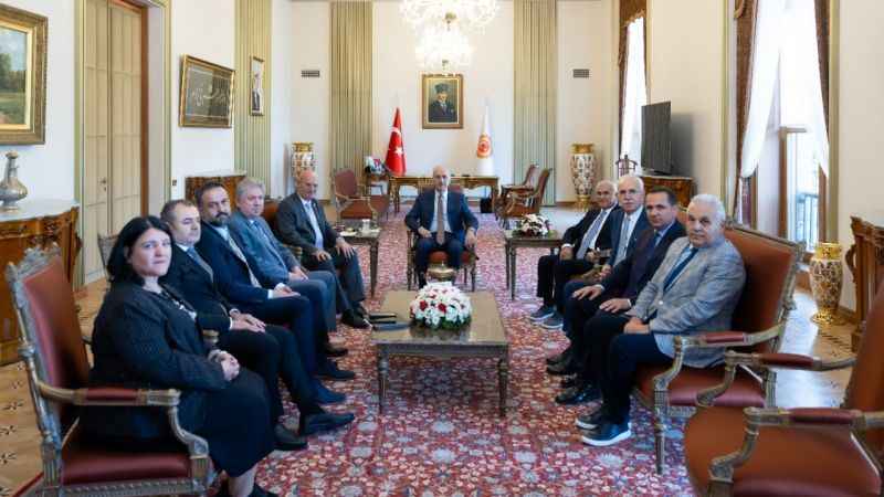 ATO heyeti, TBMM Başkanı Kurtulmuş'u ziyaret etti