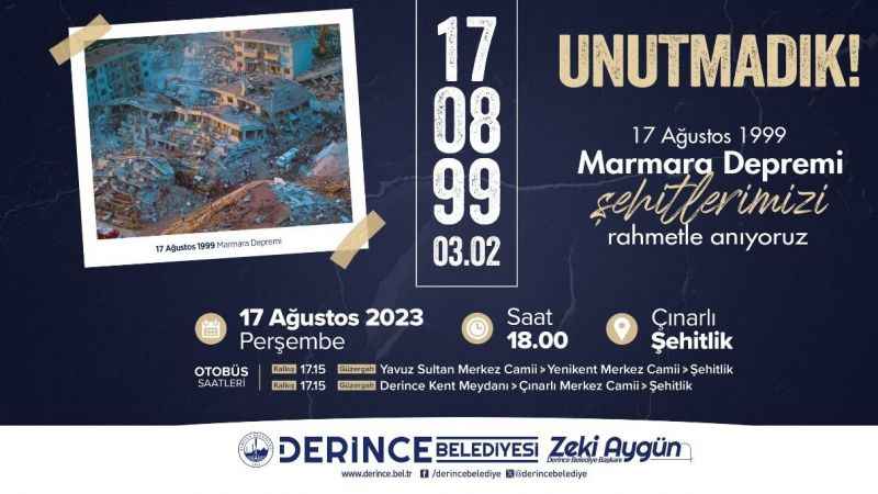 1999 depreminin 24. yıldönümünde hayatını kaybedenler anılacak