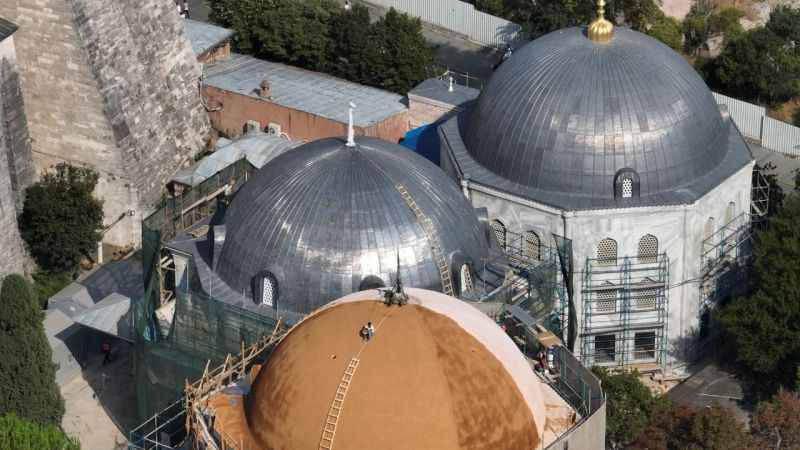  Ayasofya-i Kebir Camii Şerifi’nde restorasyon başladı
