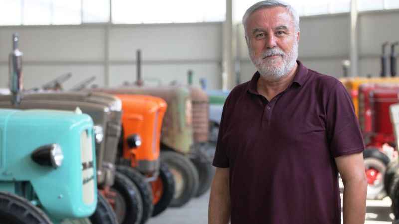 Antika traktör koleksiyonu yaptı, hedefi müze kurmak