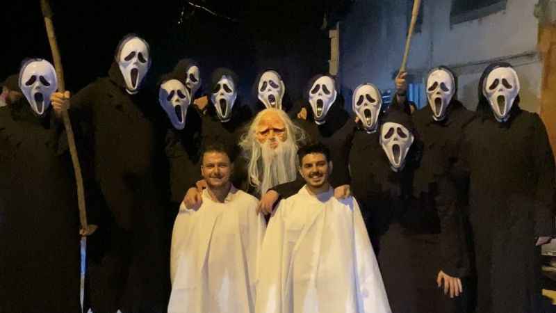 Damat eğlencesi film sahnelerini aratmadı 