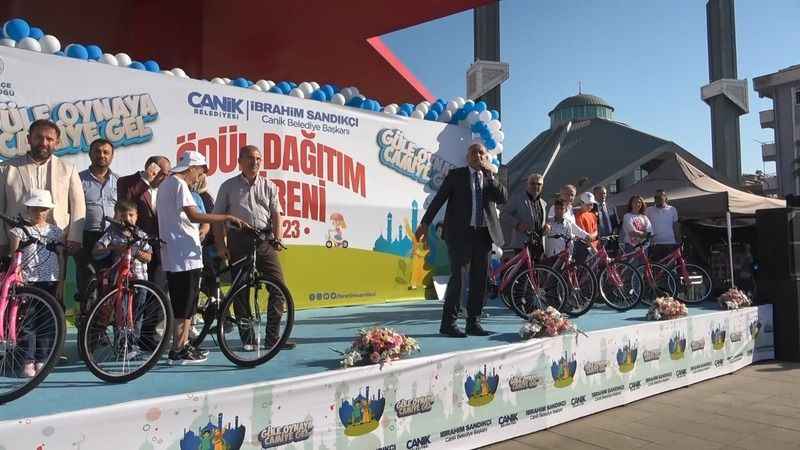 1160 çocuğun bisiklet sevinci