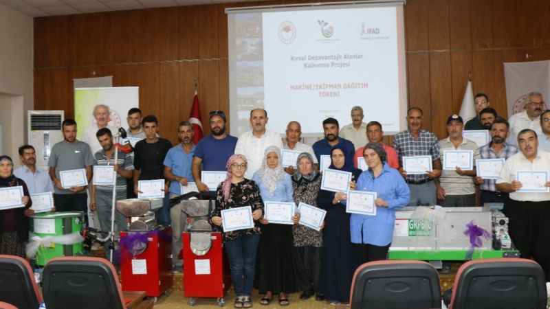 Dezavantajlı alanlara makine desteği