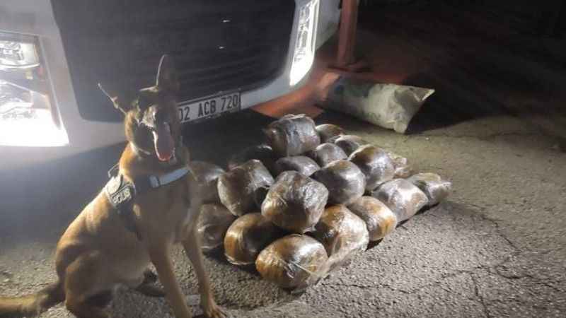 Osmaniye'de arpa yüklü tırda 40 kilo skunk ele geçirildi