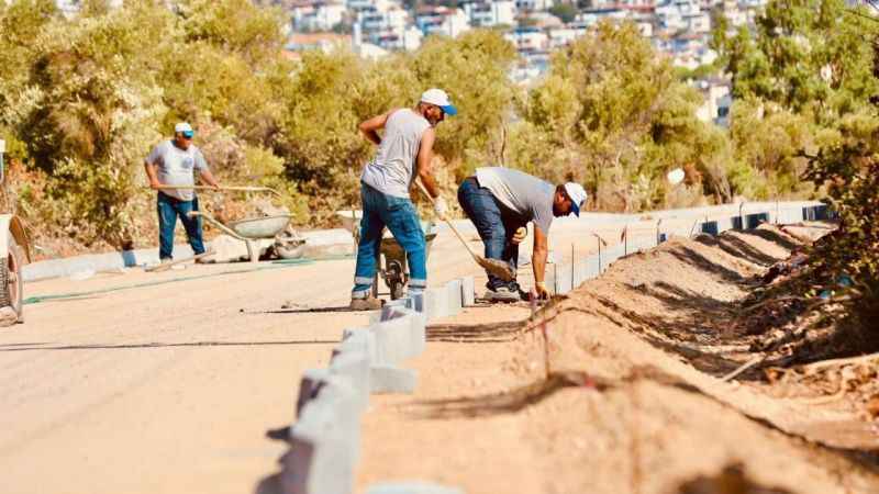 Didim'de bisiklet yolları için çalışmalar başladı