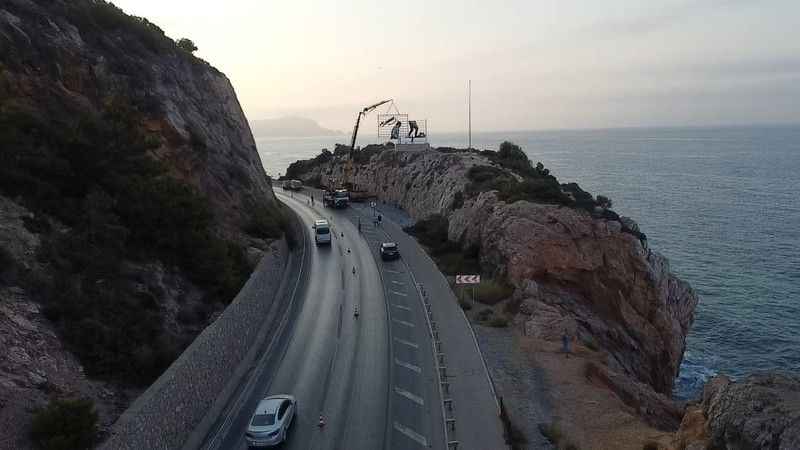 100’üncü yıla özel dev Atatürk silüeti