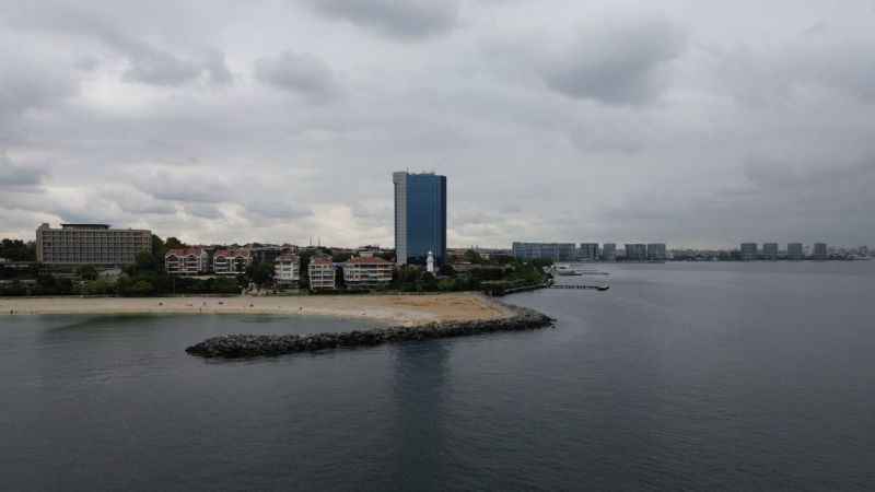 Tarihi olaylara şahitlik eden Yeşilköy havadan görüntülendi